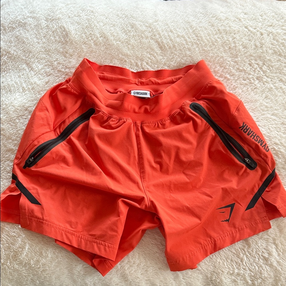 Gymshark Bright Orange Workout Shorts